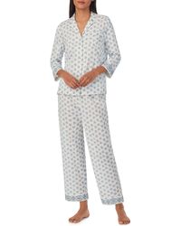 Lauren by Ralph Lauren - Print Cotton Blend Pajamas - Lyst