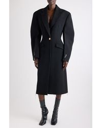 Givenchy - Wool Blend Cocoon Coat - Lyst