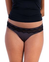 Uwila Warrior - Soft Seamless Thong With Lace - Lyst