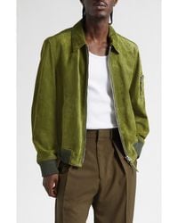 Tom Ford - Collared Suede Bomber Jacket - Lyst