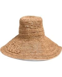 Chloé - Raffia Capeline Hat - Lyst