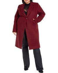 City Chic - Effortless Chic Coat - Lyst