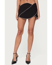 Edikted - Abstract Rhinestone Mini Skort - Lyst