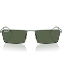 Ray-Ban - Emy 56Mm Rectangular Sunglasses - Lyst