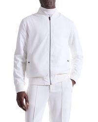 Bugatchi - Soft Touch Knit Reversible Bomber Jacket - Lyst