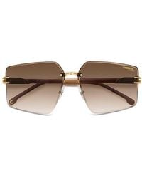 Carrera - 63Mm Square Oversized Gradient Rimless Square Geometric Sunglasses - Lyst