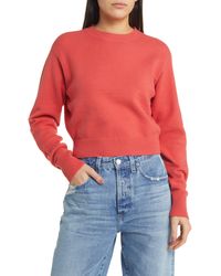 Treasure & Bond - Relaxed Pima Cotton Blend Pullover Sweater - Lyst