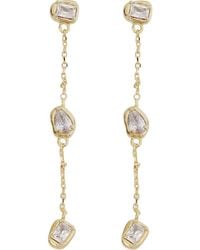 Panacea - Crystal Linear Drop Earrings - Lyst