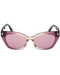 Tom Ford - Juliette 52Mm Cat Eye Sunglasses - Lyst
