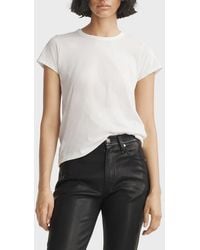Rag & Bone - Cotton Crewneck Tee - Lyst