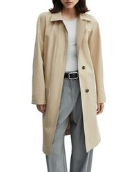 Mango - Belted Cotton Trench Coat - Lyst