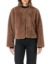 Endless Rose - Faux Fur Lady Jacket - Lyst