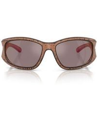 DIESEL - Dl3012U 61Mm Mirrored Rectangular Sunglasses - Lyst