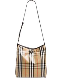Burberry - Small Highlands Coated Canvas Crossbody Bag - Lyst