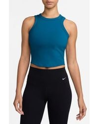 Nike - One Fitted Dri-Fit Cropped Tank Top - Lyst