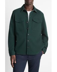 Vince - Cotton Blend Shirt Jacket - Lyst