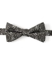 Cufflinks Inc. - Kaleido Floral Charcoal Silk Bow Tie - Lyst