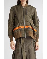 Sacai - Blouson Nylon Twill Bomber Jacket - Lyst