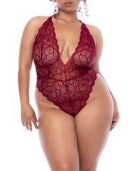 MAPALE - Cutout Lace Bodysuit - Lyst