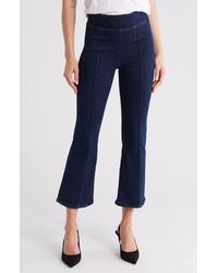 FRAME - Jet Set Pintuck Crop Mini Bootcut Pull-On Jeans - Lyst