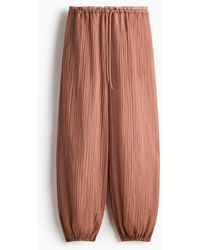 H&M - Balloon Drawstring Trousers - Lyst