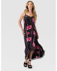 Saint + Sofia - Harper Lace Cami Dress - Lyst