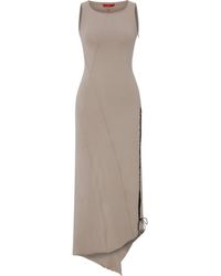 Pcfg - Cotton Long Dress With Slit Detail - Lyst