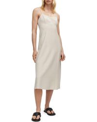 Mango - A-Line Midi Dress - Lyst