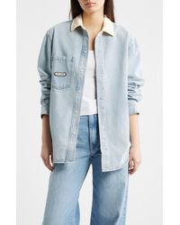 Rip Curl - Surf Side Relaxed Fit Denim Shirt Jacket - Lyst