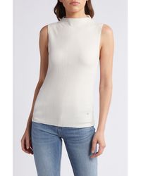 AG Jeans - Emi Sleeveless Cotton Rib Top - Lyst
