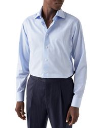 Eton - Contemporary Fit Stripe Cotton Dress Shirt - Lyst