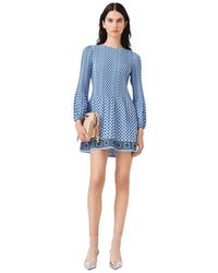 Maje - Patterned Pleated Dress - Lyst