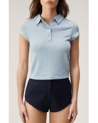 Nasty Gal - Fitted Crop Polo - Lyst