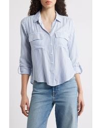 Beach Lunch Lounge - Fallon High-Low Button-Up Shirt - Lyst