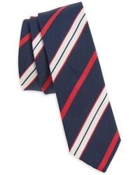 Thom Browne - Variegated Rep Stripe Silk & Cotton Tie - Lyst