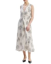 REISTOR - Front Twist Maxi Dress - Lyst