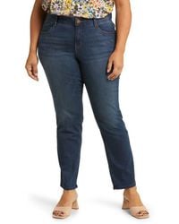 Wit & Wisdom - Sawyer High Waist Straight Leg Jeans - Lyst