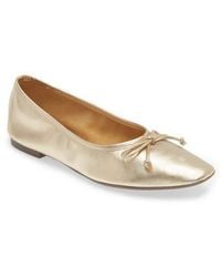 SCHUTZ SHOES - Arissa Square Toe Ballet Flat - Lyst