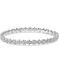 DEVATA - Daisy Flower Eternity Bangle Bracelet - Lyst