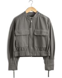 & Other Stories - & Cotton Twill Bomber Jacket - Lyst