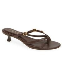Rag & Bone - Sammie Buckle Kitten Heel Slide Sandal - Lyst