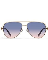 Quay - High Key Twist 60Mm Gradient Aviator Sunglasses - Lyst