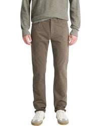 Vince - Dylan Slim Fit Peached Stretch Cotton Pants - Lyst