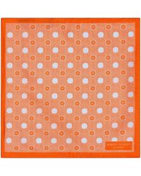 Robert Talbott - York Geo Herringbone Pocket Square - Lyst