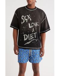 DIET STARTS MONDAY - Splatter Cotton Graphic T-Shirt - Lyst