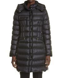 Moncler - Hermine Grosgrain Trim Quilted Down Puffer Coat - Lyst
