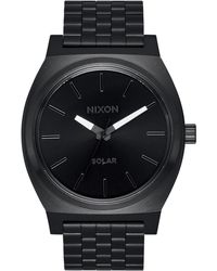 Nixon - Time Teller Solar Bracelet Watch - Lyst