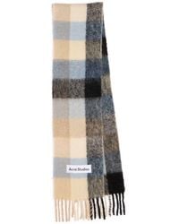 Acne Studios - Vally Plaid Alpaca, Wool & Mohair Blend Scarf - Lyst