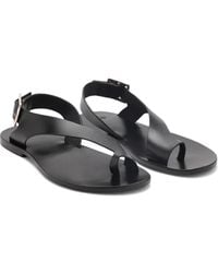 Mango - Toe Loop Flat Sandal - Lyst