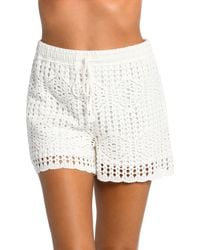 La Blanca - Waverly Cotton Cover-up Shorts - Lyst